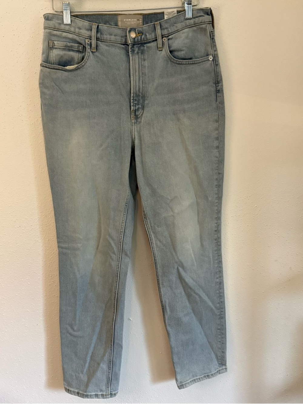 Everlane Light Gray-Blue Straight Leg Jeans